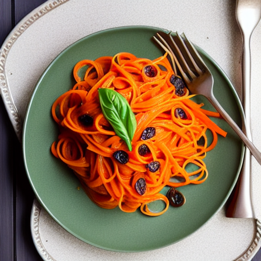 Carrot and Raisin Pasta