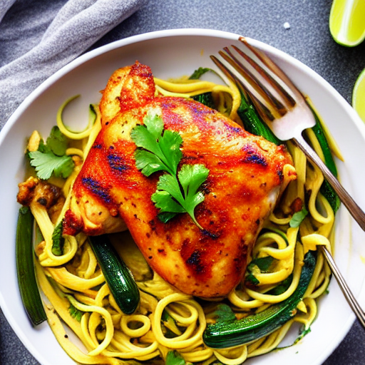 Espaguetis con Pollo