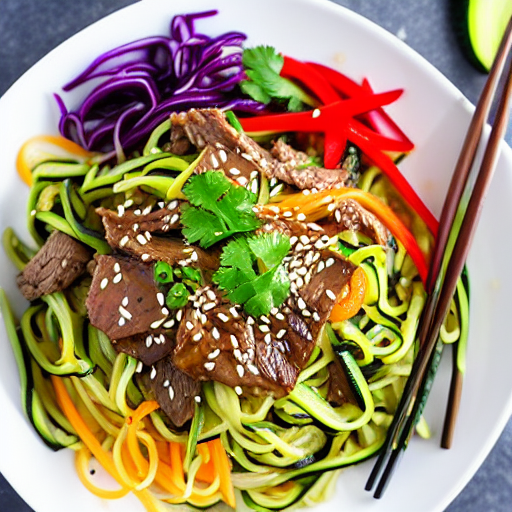 Keto Japchae Noodles