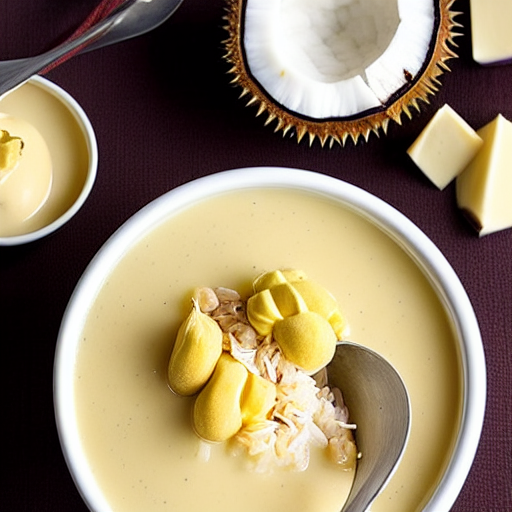 Coconut and Durian Sticky Rice