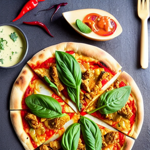 Keto Thai Chicken Pizza