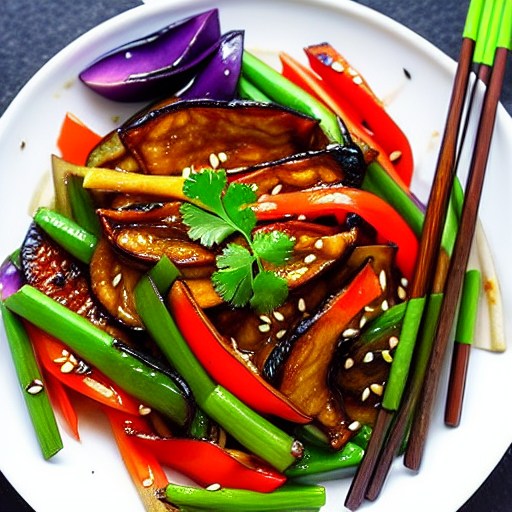 Korean Stir-Fried Eggplant