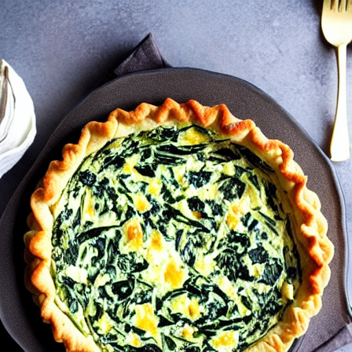 Spinach Feta Quiche