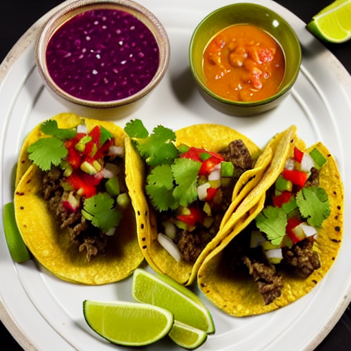 Tacos de Res en Salsa de Jengibre y Limón