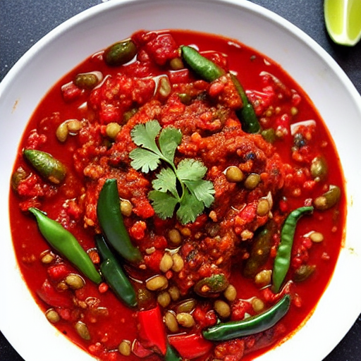 Vegan Chiles en Salsa