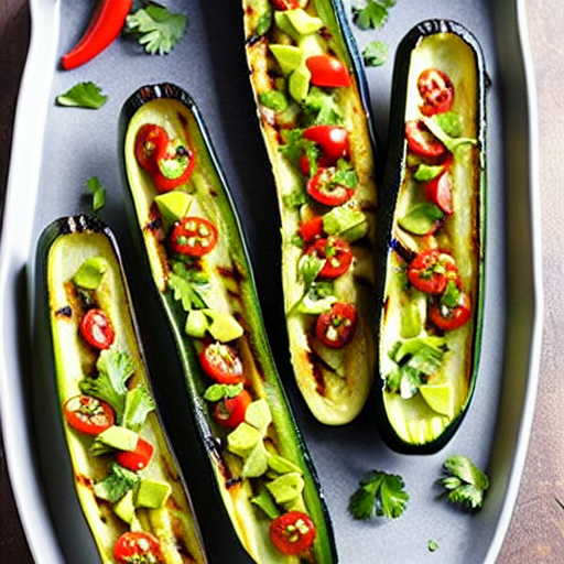 Grilled Zucchini Boats