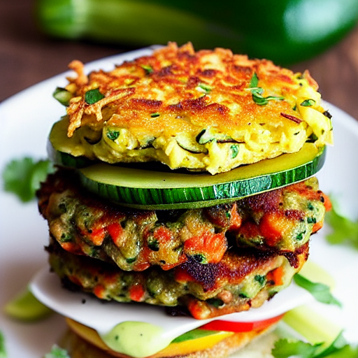 Zucchini Fritter Burger