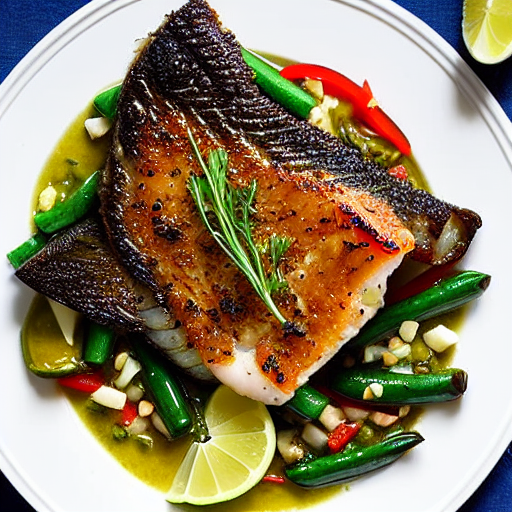 Sea Bass with Herbs