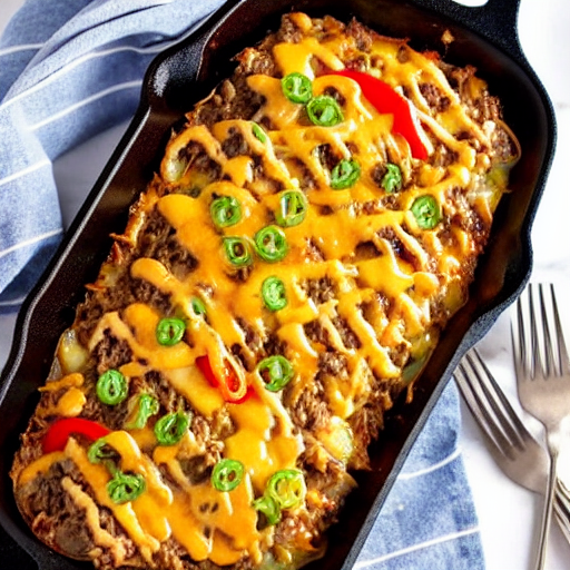 Philly Cheesesteak Casserole