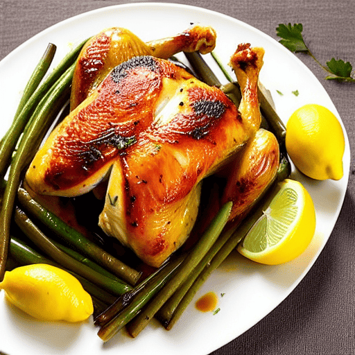 Lemon Garlic Roasted Chicken