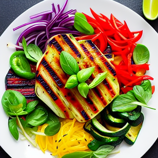 Korean Grilled Vegetable Salad
