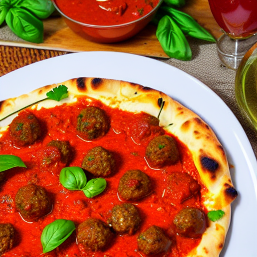 Kofta Curry Pizza