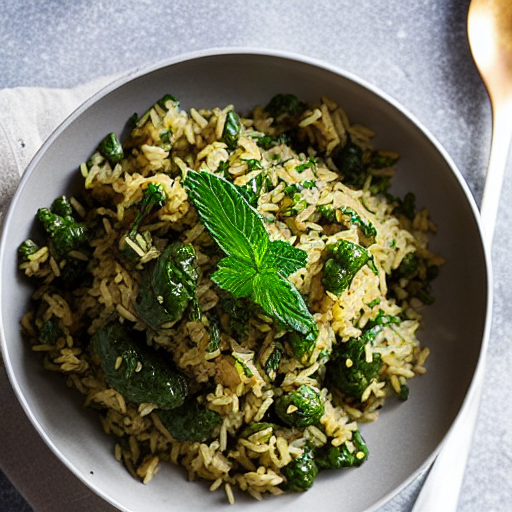 Nettle Rice Dish