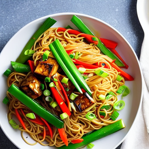 Vegetable and Tofu Chow Mein