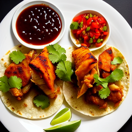 Tacos de Pescado al Tamarindo y Jengibre