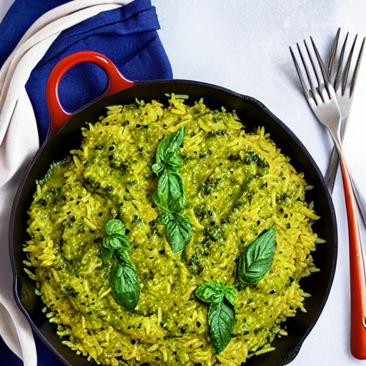 Arroz con Pesto