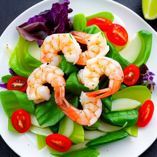 Garlic Shrimp Salad