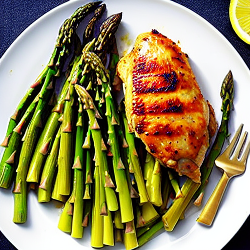Halal Chicken and Asparagus