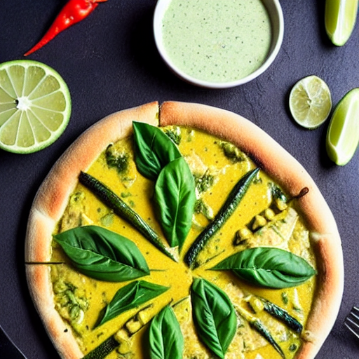 Green Curry Pizza