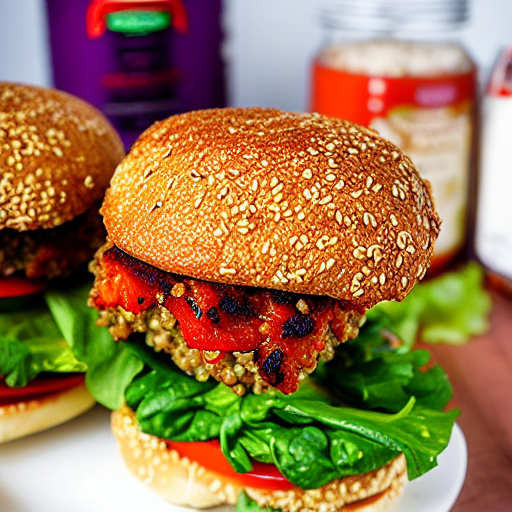 Korean Spiced Quinoa Burger