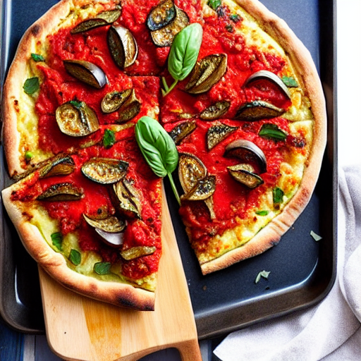 Keto Moroccan Eggplant Pizza