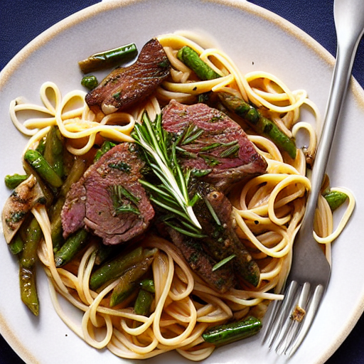 Pasta with Lamb and Rosemary
