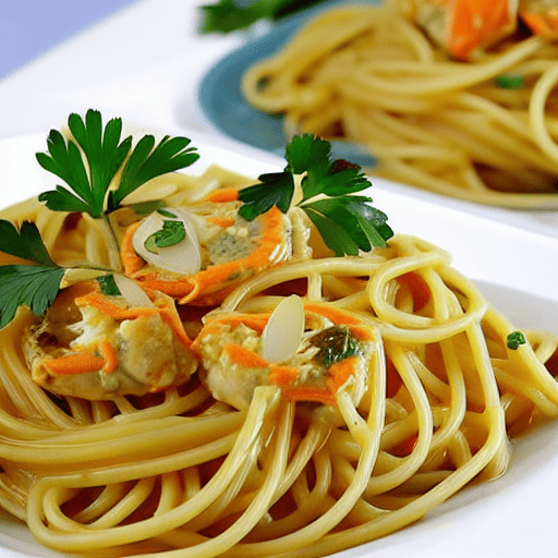 Pasta with Crab and Garlic