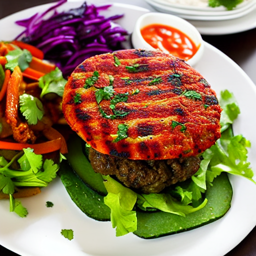Keto Lamb Tagine Burger