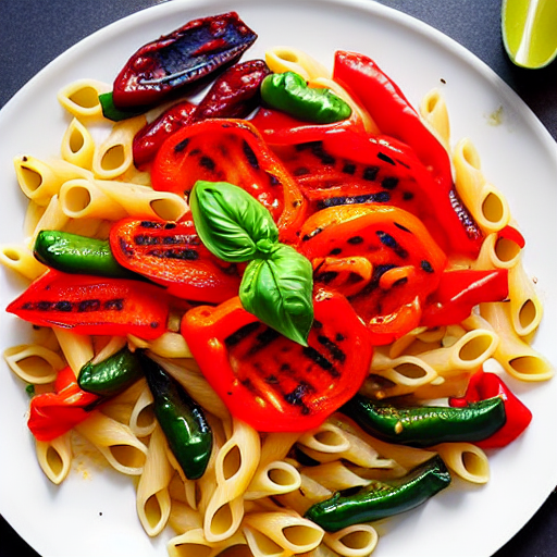 Pasta aux Poivrons Grillés