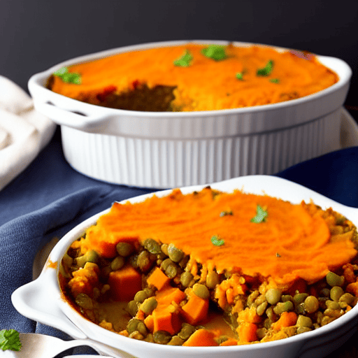 Lentil and Sweet Potato Shepherd's Pie