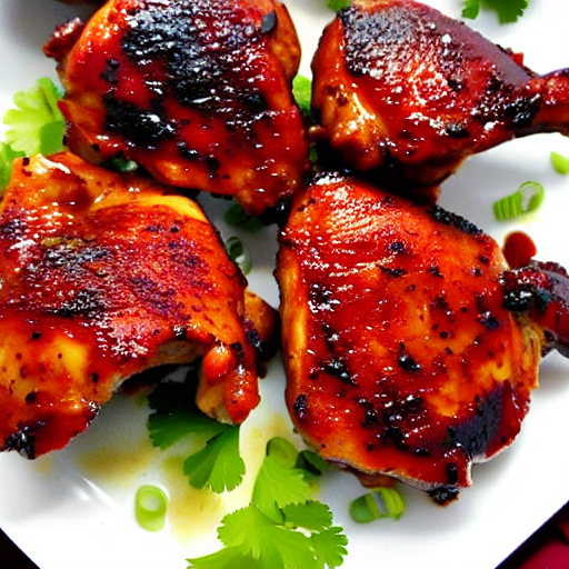 Halal BBQ Chicken Thighs