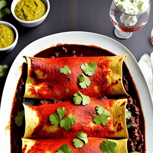 Baked Mole Enchiladas