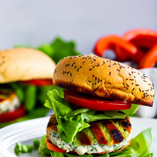 Mediterranean Chicken Burger