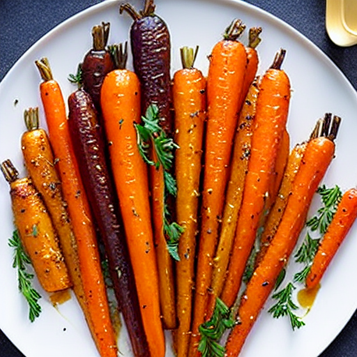 Honey Garlic Roasted Carrots and Parsnips with Spices