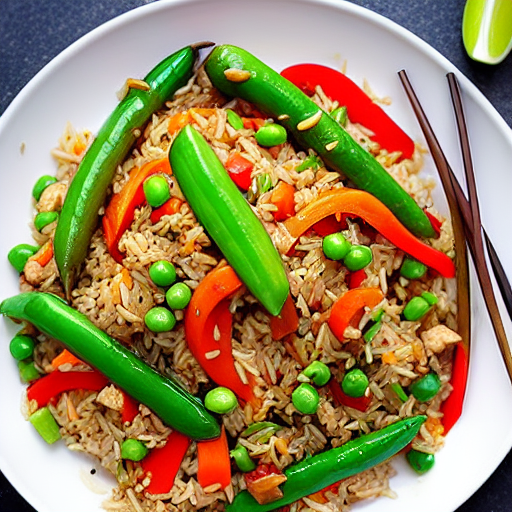 Pork and Vegetable Fried Rice Stir-Fry