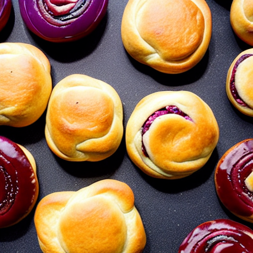 Sweet Red Bean Buns