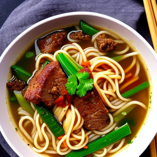 Noodle Soup with Beef