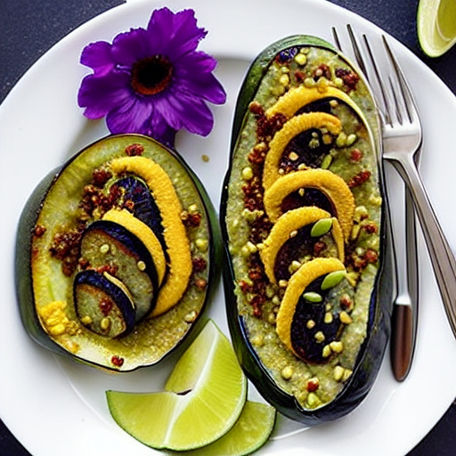 Berenjenas Rellenas de Quinoa