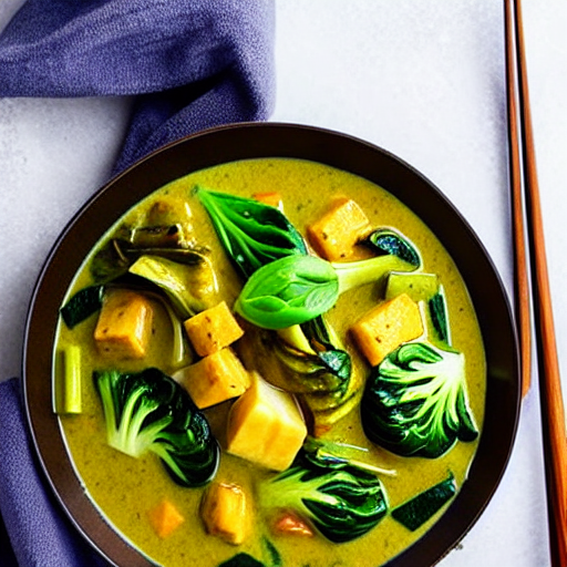 Coconut Curry Bok Choy