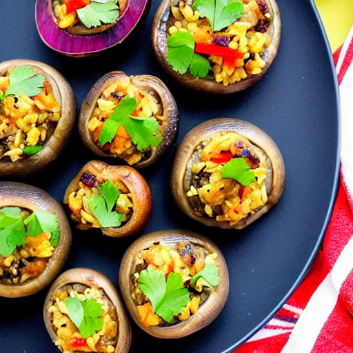 Vegan Stuffed Mushrooms