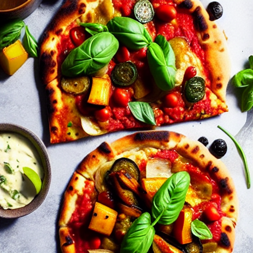 Pizza de Verduras Asadas