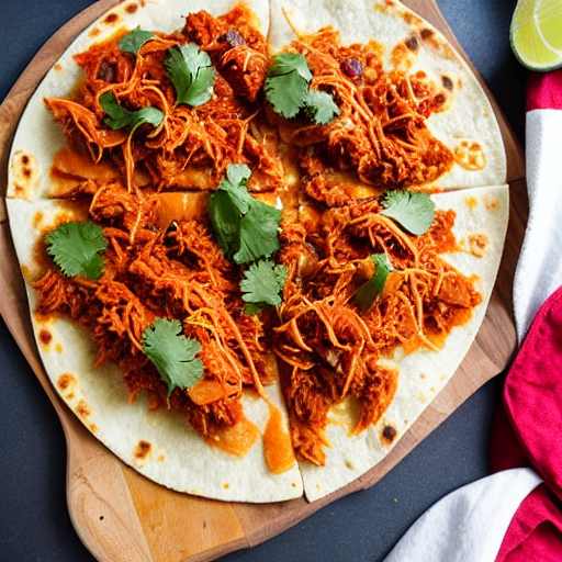 Tlayuda con Tinga