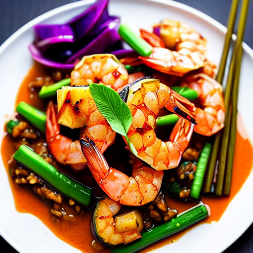 Spicy Shrimp and Eggplant