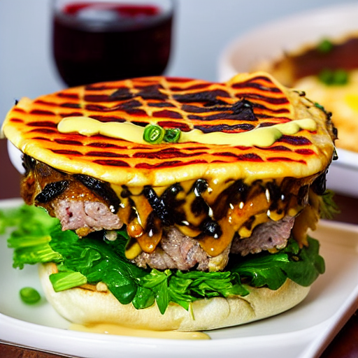 Keto Okonomiyaki Burger