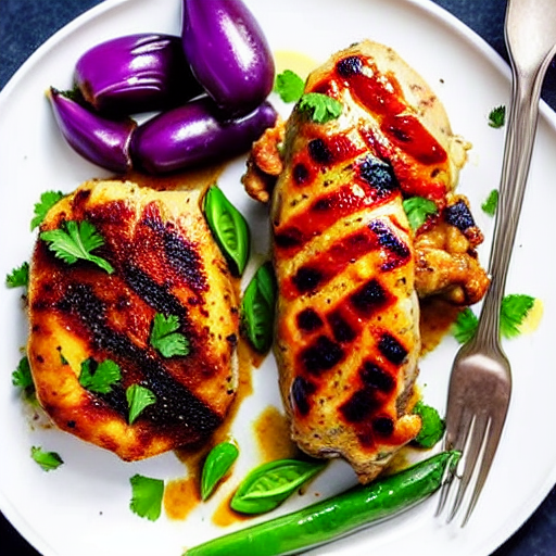 Keto Chicken and Eggplant