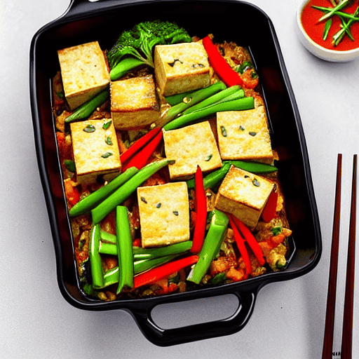 Tofu Miso Bake