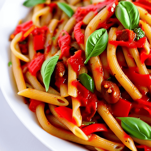 Pasta con i Peperoni e Olive