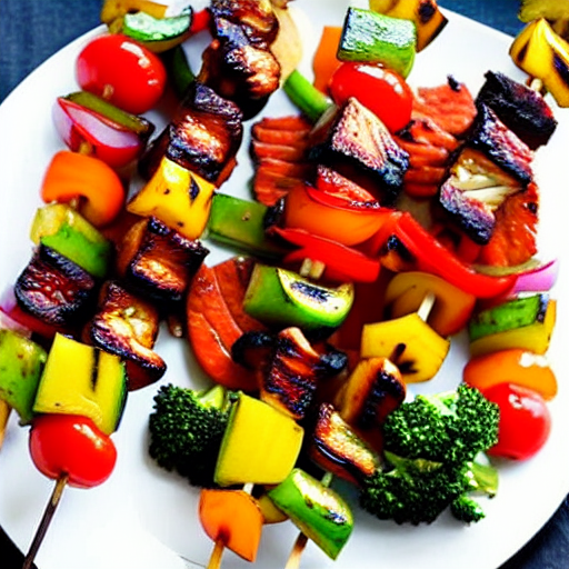 Halal BBQ Veggie Skewers