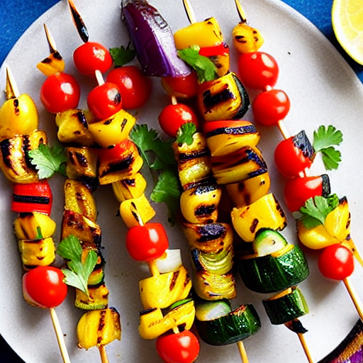 Grilled Vegetable Brochettes