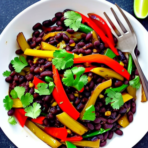 Vegan Black Bean Stir-Fry